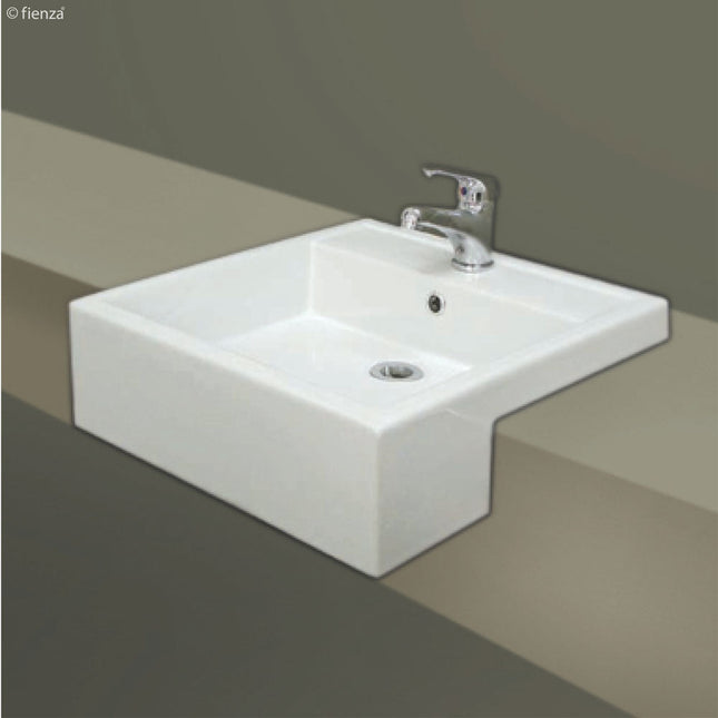 Fienza Rak Nova Gloss White Semi Recessed Basin ,