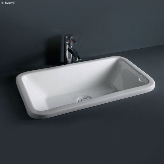 Fienza Rak Chamelion Gloss White Fully Inset Basin ,