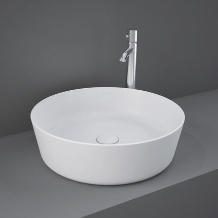 Fienza Rak Alpine White Above Counter Basin, Round ,