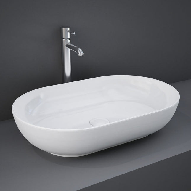 Fienza Rak Alpine White Above Counter Basin, Oval ,