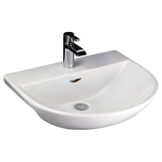 Fienza Rak Reserva Gloss White Semi Recessed Basin ,