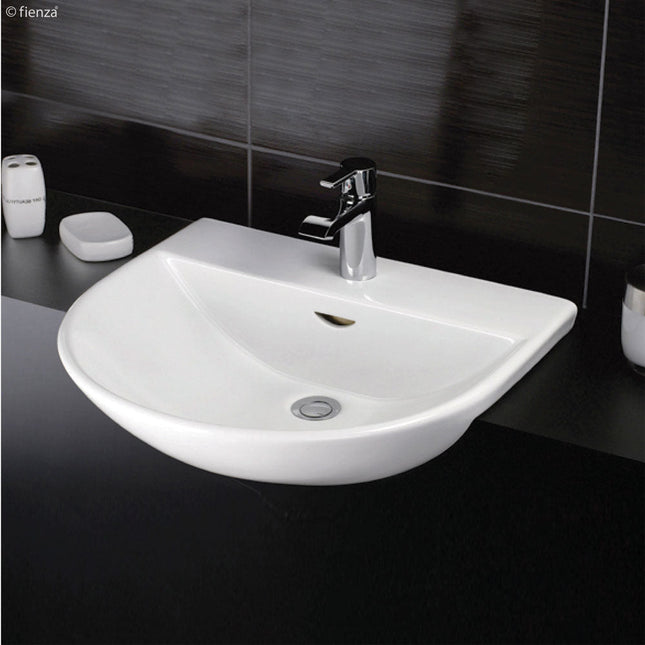 Fienza Rak Reserva Gloss White Semi Recessed Basin ,