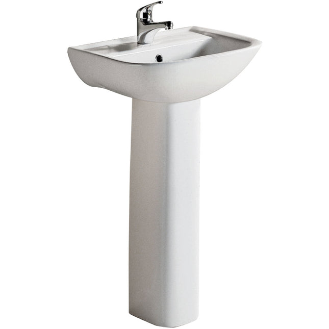 Fienza Rak Lara Gloss White Pedestal Basin ,