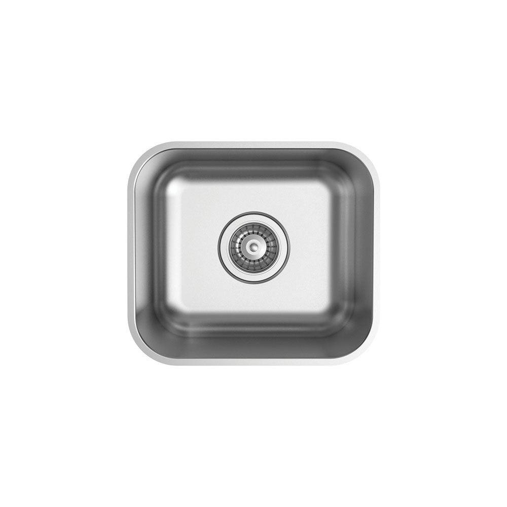 Fienza Tiva Stainless Steel Kitchen Sink, 365mm, Single Bowl ,
