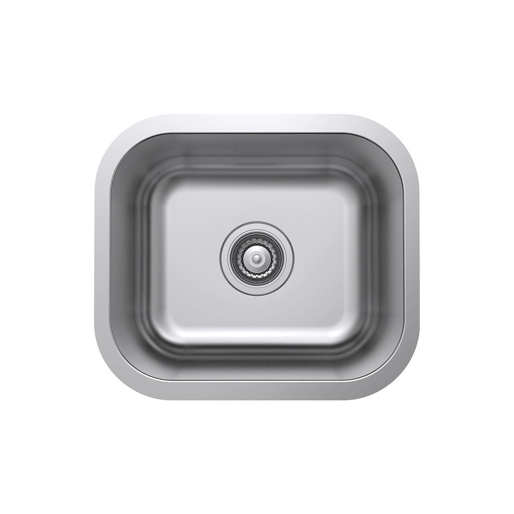 Fienza Tiva Stainless Steel Kitchen Sink, 420mm, Single Bowl ,
