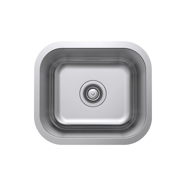 Fienza Tiva Stainless Steel Kitchen Sink, 420mm, Single Bowl ,