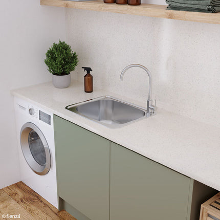 Fienza Tiva Stainless Steel Large Laundry Sink, 50L ,