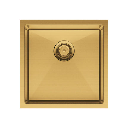 Fienza Hana PVD Gold Kitchen Sink, 32L, Single Bowl ,