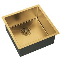 Fienza Hana PVD Gold Kitchen Sink, 32L, Single Bowl ,
