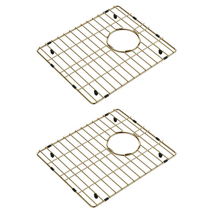 Fienza Hana PVD Gold Kitchen Sink Kit, 27L, Double Bowl ,