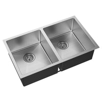 Fienza Hana Stainless Steel Kitchen Sink, 27L, Double Bowl ,