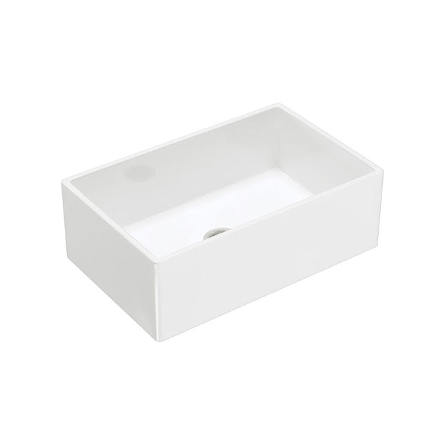 Fienza Charlton Gloss White Medium Butler Kitchen Sink, Single Bowl ,