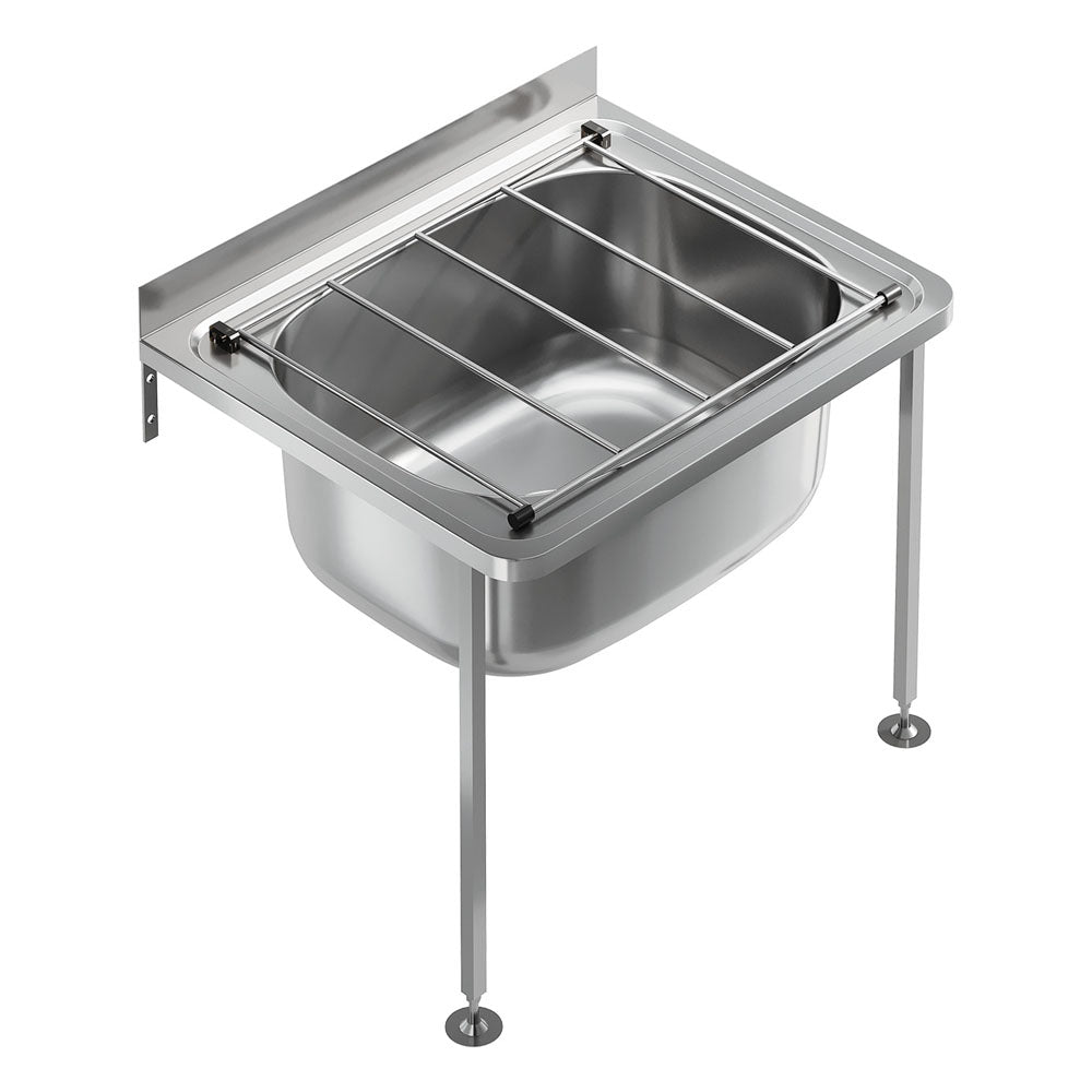 Fienza Cleaners Stainless Steel Sink With Floor Legs Kit, 35L ,