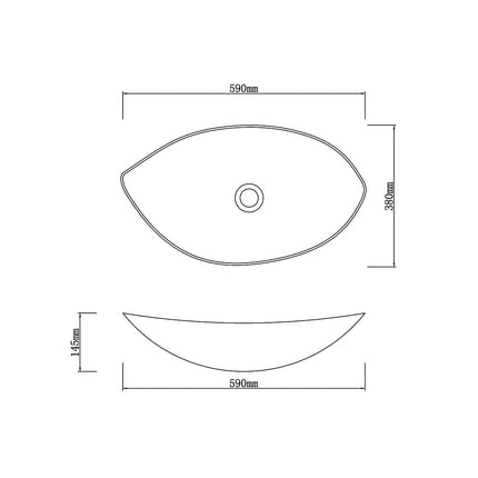 Above Counter Tempered Glass Basin Special Leaf Shape Basin 590x380x145 ,