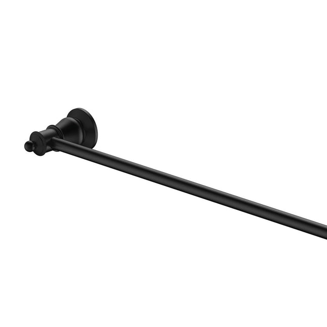 Fienza Lillian 800mm Matte Black Single Towel Rail ,