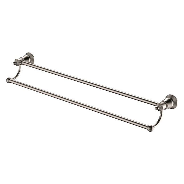 Fienza Lillian 800mm Brushed Nickel Double Towel Rail ,