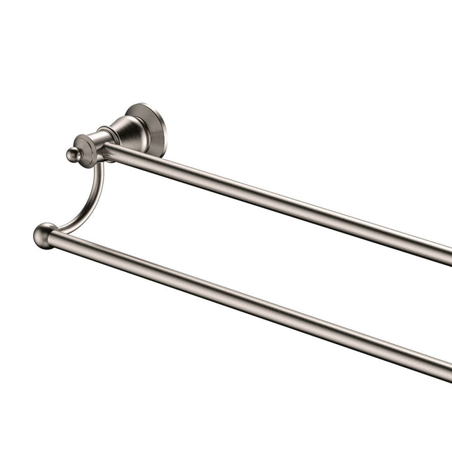 Fienza Lillian 800mm Brushed Nickel Double Towel Rail ,