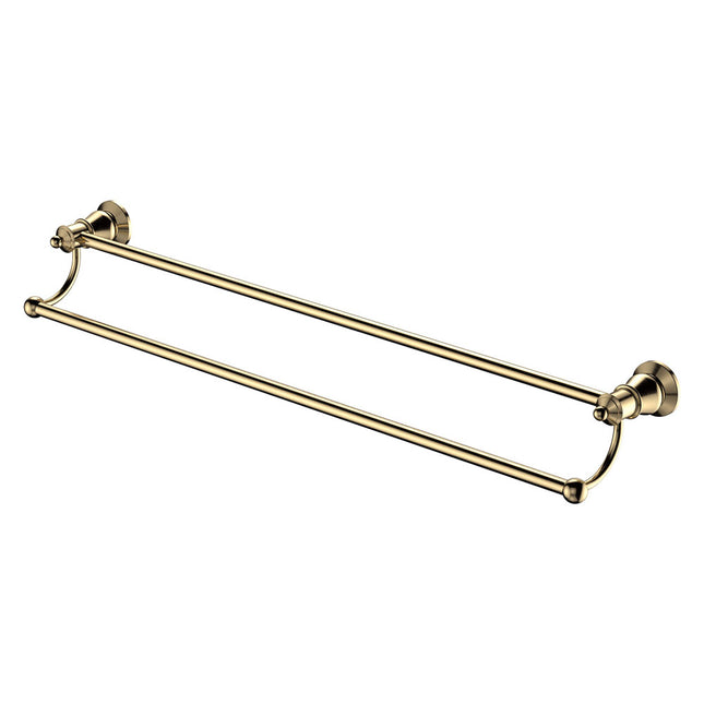 Fienza Lillian 800mm Gold Double Towel Rail ,