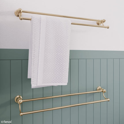 Fienza Lillian 800mm Gold Double Towel Rail ,