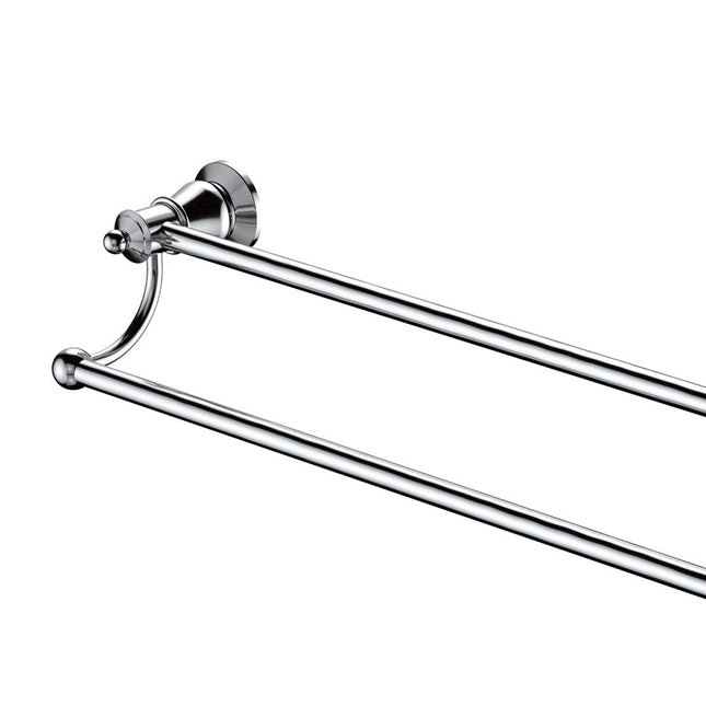 Fienza Lillian 800mm Chrome Double Towel Rail ,