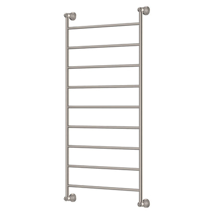 Fienza Lillian 600x1200mm Brushed Nickel Heated Towel Rail (9 Bars) ,