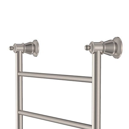 Fienza Lillian 600x1200mm Brushed Nickel Heated Towel Rail (9 Bars) ,