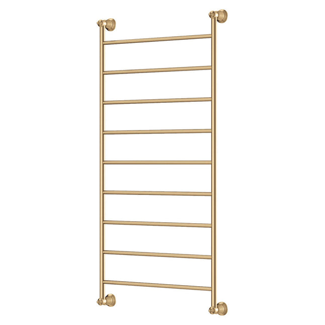 Fienza Lillian 600x1200mm Gold Heated Towel Rail (9 Bars) ,