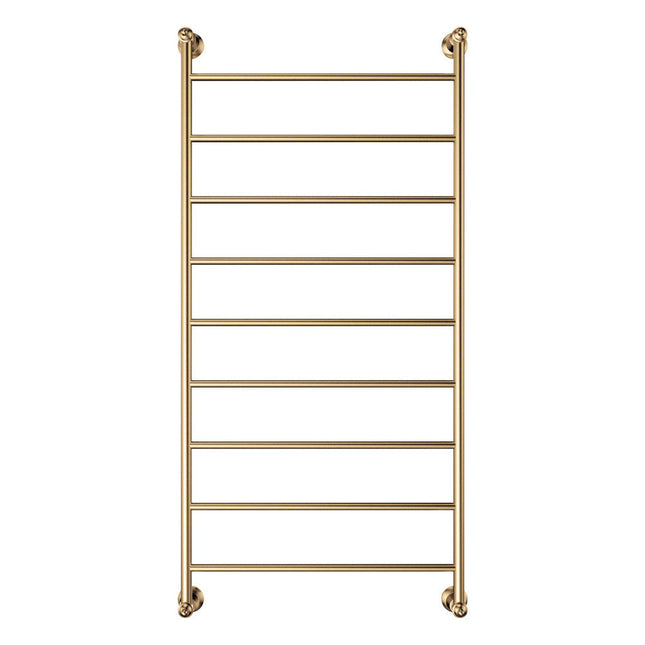 Fienza Lillian 600x1200mm Gold Heated Towel Rail (9 Bars) ,