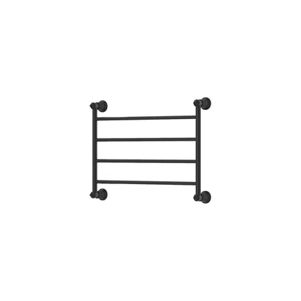 Fienza Lillian 600x450mm Matte Black Heated Towel Rail (4 Bars) ,