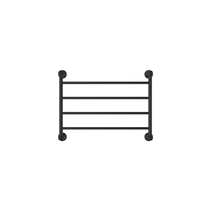 Fienza Lillian 600x450mm Matte Black Heated Towel Rail (4 Bars) ,