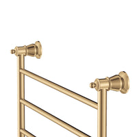 Fienza Lillian 600x450mm Gold Heated Towel Rail (4 Bars) ,