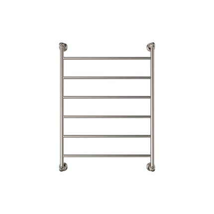 Fienza Lillian 600x800mm Brushed Nickel Heated Towel Rail (6 Bars) ,