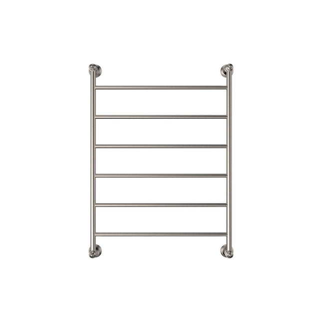 Fienza Lillian 600x800mm Brushed Nickel Heated Towel Rail (6 Bars) ,