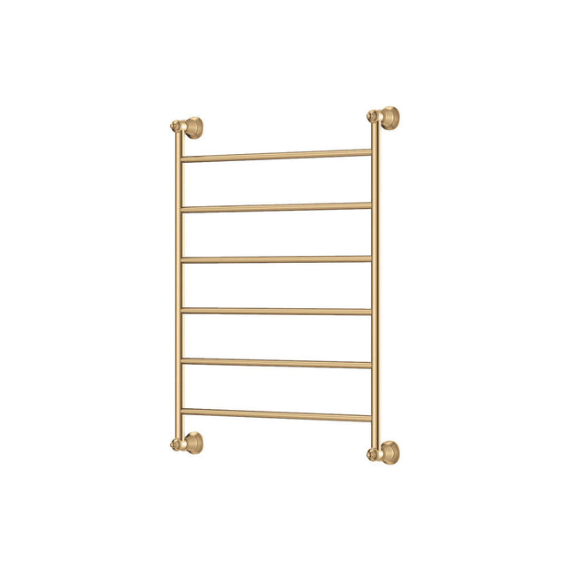 Fienza Lillian 600x800mm Gold Heated Towel Rail (6 Bars) ,