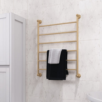 Fienza Lillian 600x800mm Gold Heated Towel Rail (6 Bars) ,