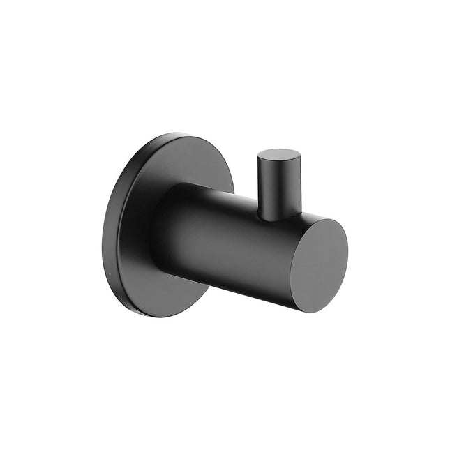 Fienza Hustle Matte Black Single Robe Hook ,