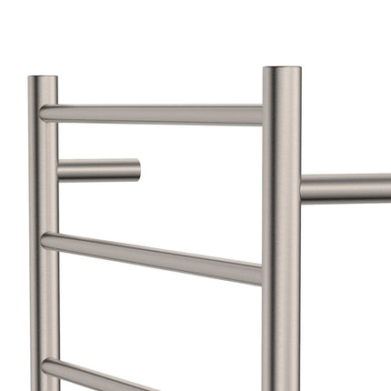 Fienza Isabella 600x1200mm Brushed Nickel Heated Towel Rail (9 Bars) ,