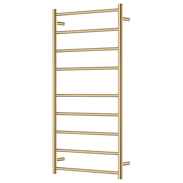 Fienza Isabella 600x1200mm Gold Heated Towel Rail (9 Bars) ,