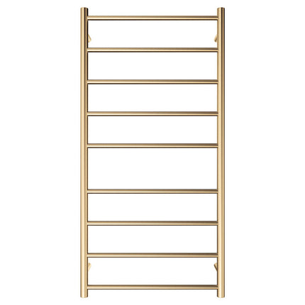 Fienza Isabella 600x1200mm Gold Heated Towel Rail (9 Bars) ,