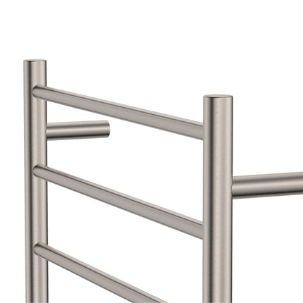 Fienza Isabella 600x800mm Brushed Nickel Heated Towel Rail (7 Bars) ,