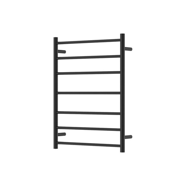 Fienza Isabella 600x800mm Matte Black Heated Towel Rail (7 Bars) ,