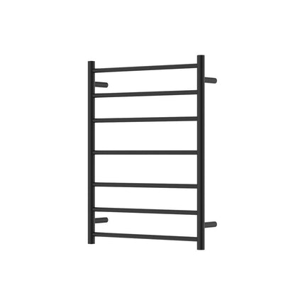Fienza Isabella 600x800mm Matte Black Heated Towel Rail (7 Bars) ,