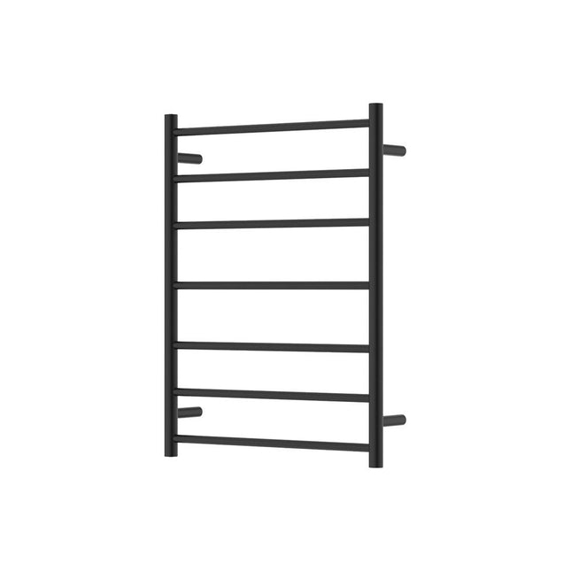 Fienza Isabella 600x800mm Matte Black Heated Towel Rail (7 Bars) ,