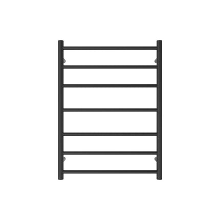 Fienza Isabella 600x800mm Matte Black Heated Towel Rail (7 Bars) ,