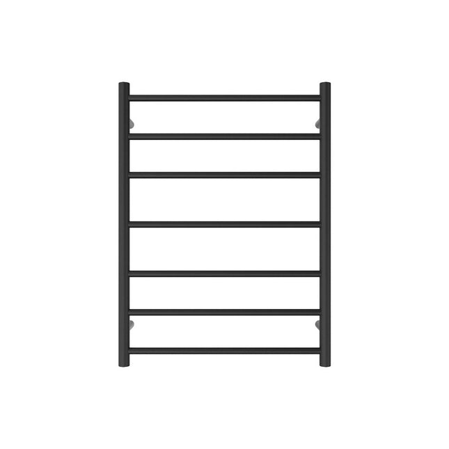 Fienza Isabella 600x800mm Matte Black Heated Towel Rail (7 Bars) ,