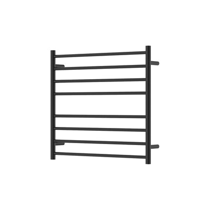 Fienza Isabella 750x700mm Matte Black Heated Towel Rail (8 Bars) ,