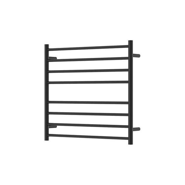 Fienza Isabella 750x700mm Matte Black Heated Towel Rail (8 Bars) ,