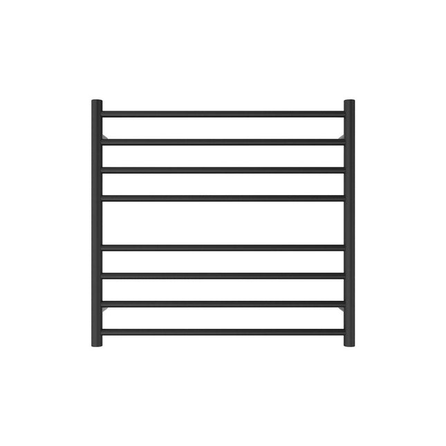 Fienza Isabella 750x700mm Matte Black Heated Towel Rail (8 Bars) ,