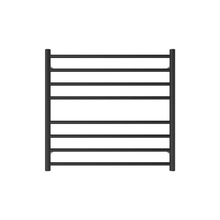 Fienza Isabella 750x700mm Matte Black Heated Towel Rail (8 Bars) ,