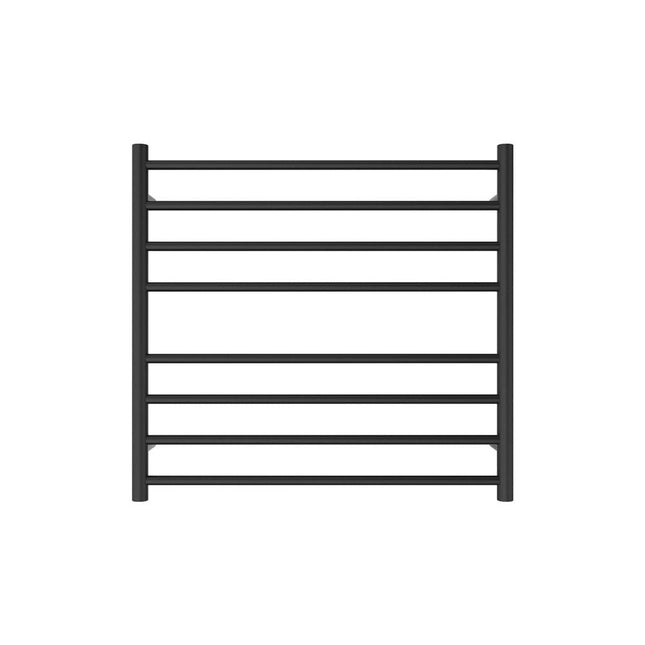 Fienza Isabella 750x700mm Matte Black Heated Towel Rail (8 Bars) ,